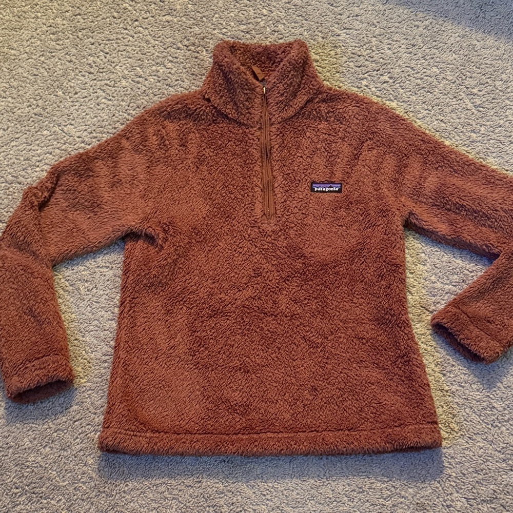Patagonia Tan Fleece Half-Zip Pullover